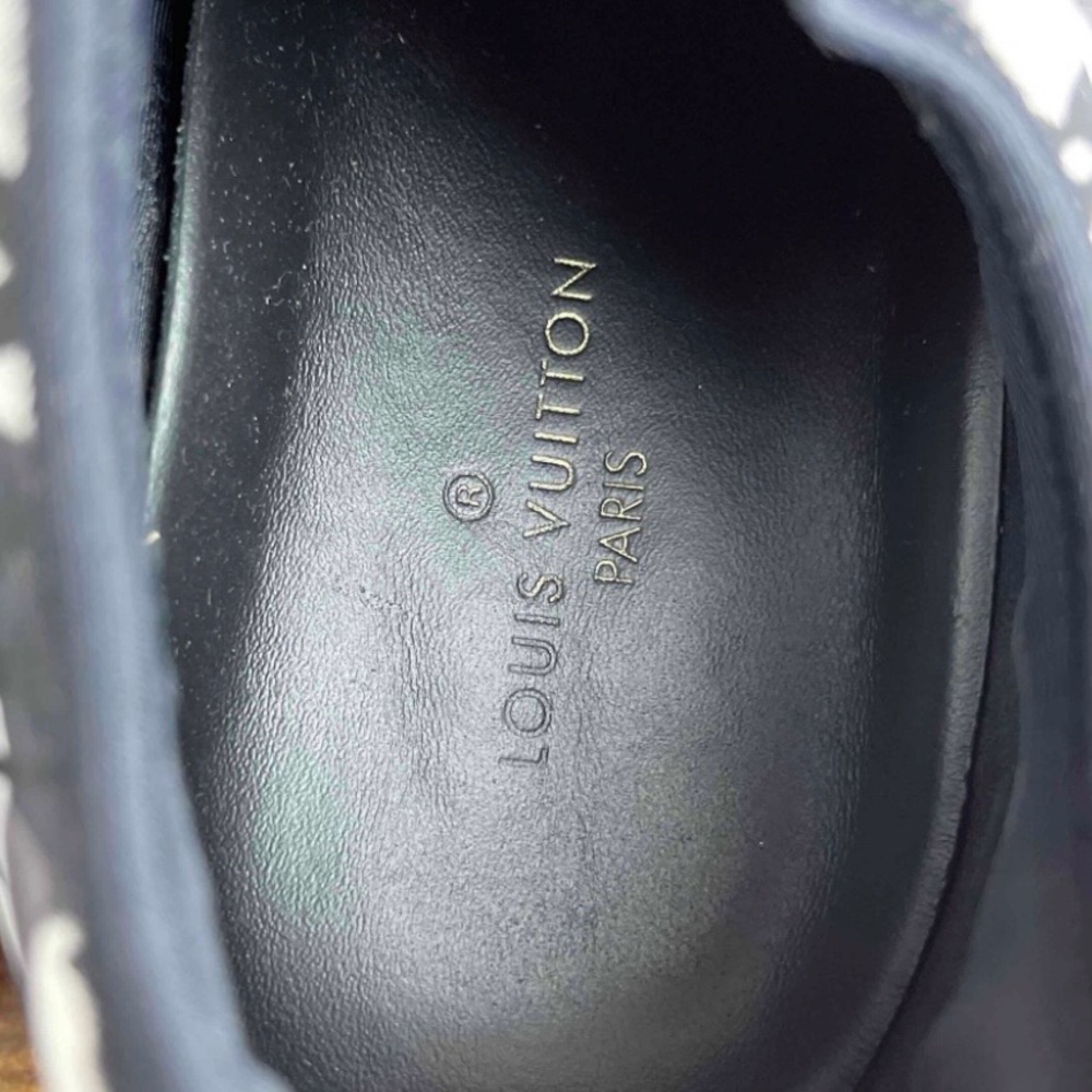 Louis Vuitton LV Fastlane Black Camo Size 9 UK / 10 US 1A3V1Y Designer Gym Shoes - Picture 6 of 9